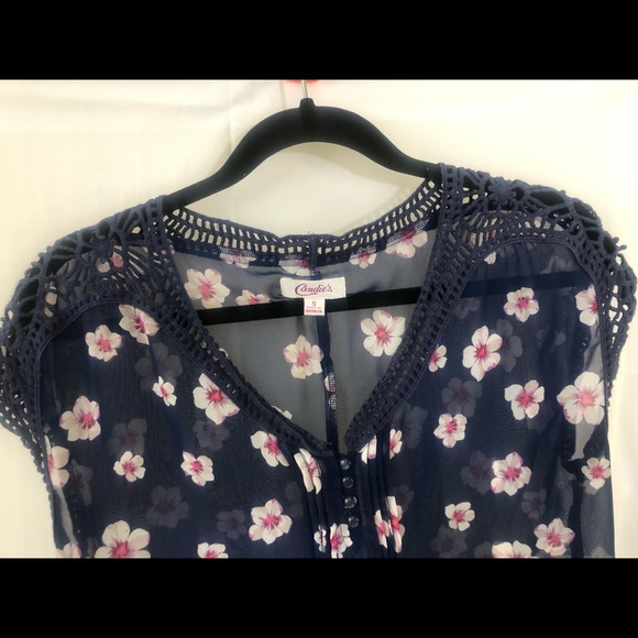 Candies floral blouse transparent - Picture 3 of 6